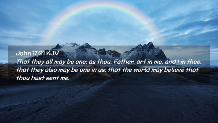 Picture 02 - John 17:21 KJV Desktop Wallpaper - That they all may be one; as thou, Father, art in - Desktop Bible Verse Wallpaper