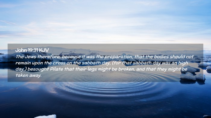 Picture 02 - John 19:31 KJV Desktop Wallpaper - The Jews therefore, because it was the - Desktop Bible Verse Wallpaper