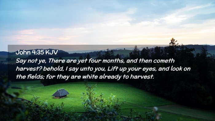 Picture 02 - John 4:35 KJV Desktop Wallpaper - Say not ye, There are yet four months, and then - Desktop Bible Verse Wallpaper