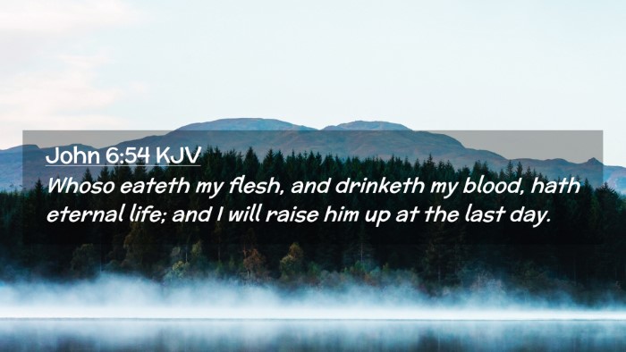 Picture 02 - John 6:54 KJV Desktop Wallpaper - Whoso eateth my flesh, and drinketh my blood, - Desktop Bible Verse Wallpaper