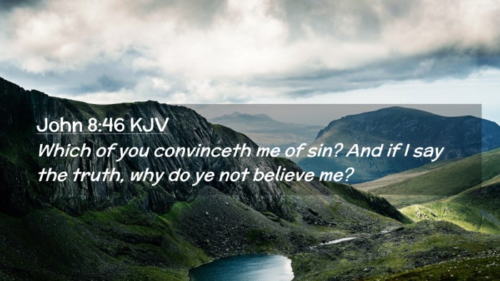 Picture 02 - John 8:46 KJV Desktop Wallpaper - Which of you convinceth me of sin? And if I say - Desktop Bible Verse Wallpaper
