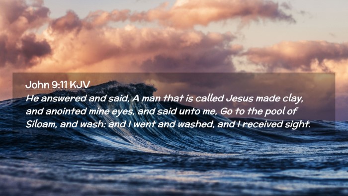 Picture 02 - John 9:11 KJV Desktop Wallpaper - He answered and said, A man that is called Jesus - Desktop Bible Verse Wallpaper