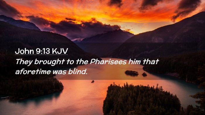 Picture 02 - John 9:13 KJV Desktop Wallpaper - They brought to the Pharisees him that aforetime - Desktop Bible Verse Wallpaper