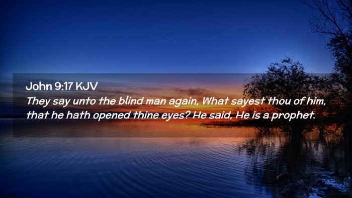 Picture 02 - John 9:17 KJV Desktop Wallpaper - They say unto the blind man again, What sayest - Desktop Bible Verse Wallpaper