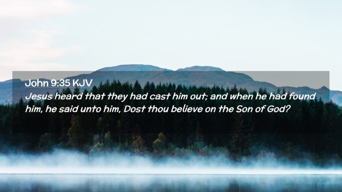 Picture 02 - John 9:35 KJV Desktop Wallpaper - Jesus heard that they had cast him out; and when - Desktop Bible Verse Wallpaper