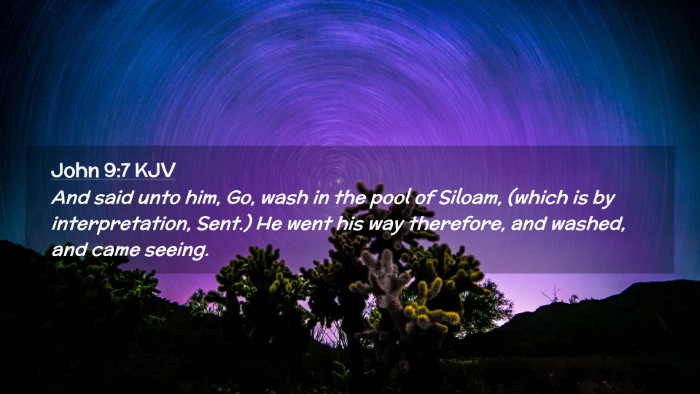 Picture 02 - John 9:7 KJV Desktop Wallpaper - And said unto him, Go, wash in the pool of - Desktop Bible Verse Wallpaper