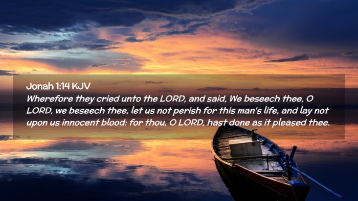 Picture 02 - Jonah 1:14 KJV Desktop Wallpaper - Wherefore they cried unto the LORD, and said, We - Desktop Bible Verse Wallpaper