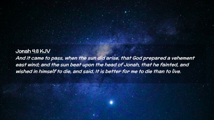 Picture 02 - Jonah 4:8 KJV Desktop Wallpaper - And it came to pass, when the sun did arise, that - Desktop Bible Verse Wallpaper