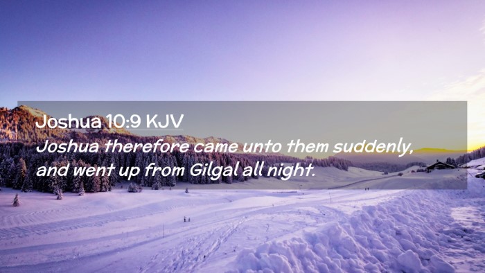 Picture 02 - Joshua 10:9 KJV Desktop Wallpaper - Joshua therefore came unto them suddenly, and - Desktop Bible Verse Wallpaper