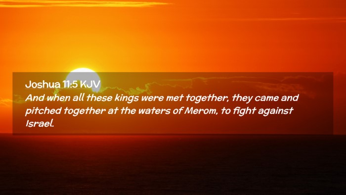 Picture 02 - Joshua 11:5 KJV Desktop Wallpaper - And when all these kings were met together, they - Desktop Bible Verse Wallpaper