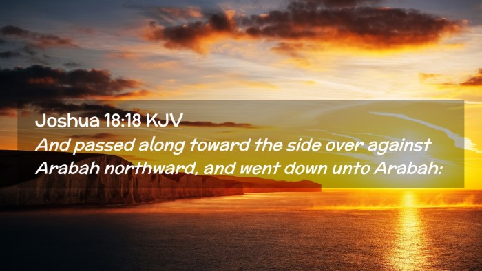 Picture 02 - Joshua 18:18 KJV Desktop Wallpaper - And passed along toward the side over against - Desktop Bible Verse Wallpaper