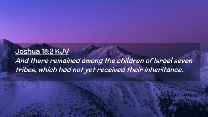 Picture 02 - Joshua 18:2 KJV Desktop Wallpaper - And there remained among the children of Israel - Desktop Bible Verse Wallpaper