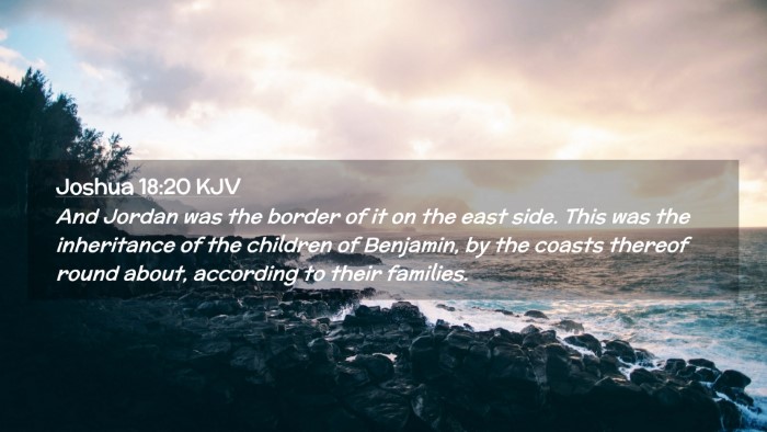 Picture 02 - Joshua 18:20 KJV Desktop Wallpaper - And Jordan was the border of it on the east side. - Desktop Bible Verse Wallpaper