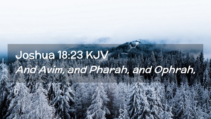 Picture 02 - Joshua 18:23 KJV Desktop Wallpaper - And Avim, and Pharah, and - Desktop Bible Verse Wallpaper