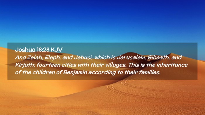 Picture 02 - Joshua 18:28 KJV Desktop Wallpaper - And Zelah, Eleph, and Jebusi, which is Jerusalem, - Desktop Bible Verse Wallpaper