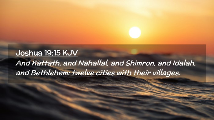 Picture 02 - Joshua 19:15 KJV Desktop Wallpaper - And Kattath, and Nahallal, and Shimron, and - Desktop Bible Verse Wallpaper