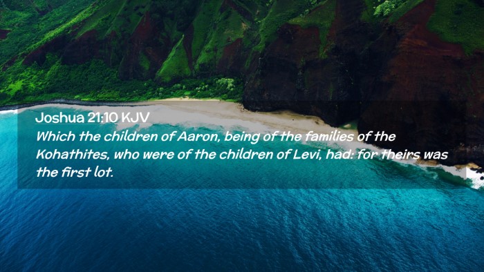 Picture 02 - Joshua 21:10 KJV Desktop Wallpaper - Which the children of Aaron, being of the - Desktop Bible Verse Wallpaper