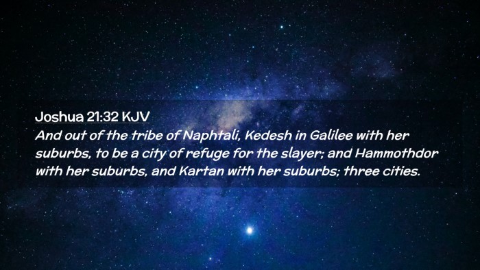 Picture 02 - Joshua 21:32 KJV Desktop Wallpaper - And out of the tribe of Naphtali, Kedesh in - Desktop Bible Verse Wallpaper