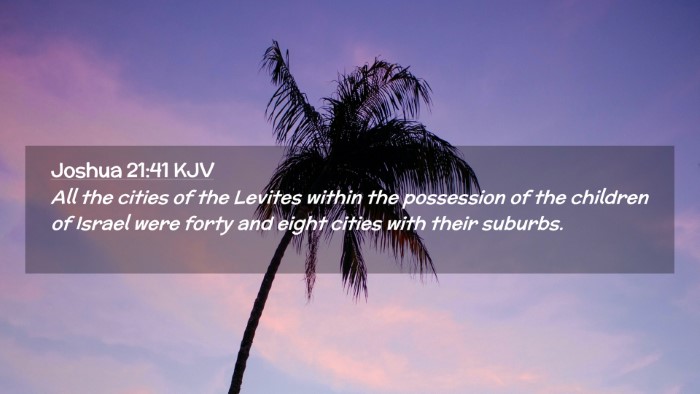 Picture 02 - Joshua 21:41 KJV Desktop Wallpaper - All the cities of the Levites within the - Desktop Bible Verse Wallpaper