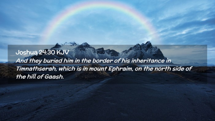 Picture 02 - Joshua 24:30 KJV Desktop Wallpaper - And they buried him in the border of his - Desktop Bible Verse Wallpaper