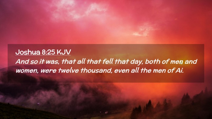 Picture 02 - Joshua 8:25 KJV Desktop Wallpaper - And so it was, that all that fell that day, both - Desktop Bible Verse Wallpaper