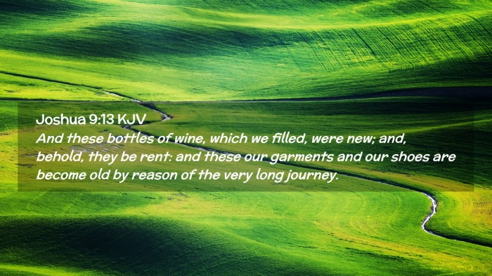 Picture 02 - Joshua 9:13 KJV Desktop Wallpaper - And these bottles of wine, which we filled, were - Desktop Bible Verse Wallpaper