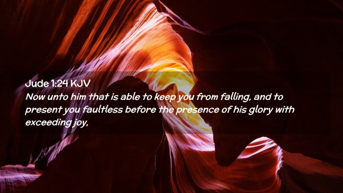 Picture 02 - Jude 1:24 KJV Desktop Wallpaper - Now unto him that is able to keep you from - Desktop Bible Verse Wallpaper