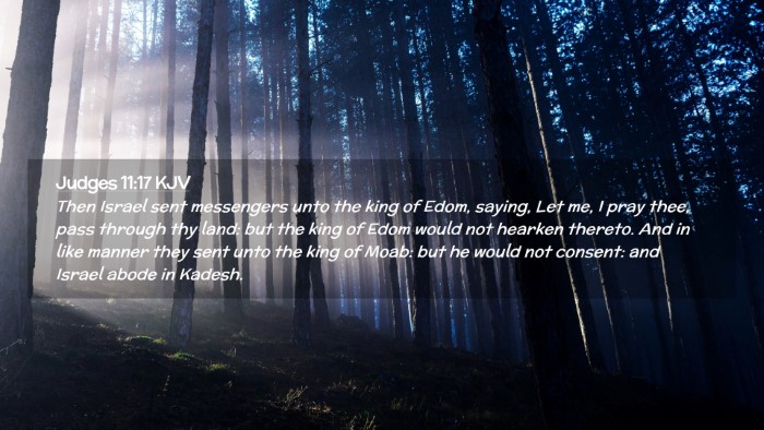 Picture 02 - Judges 11:17 KJV Desktop Wallpaper - Then Israel sent messengers unto the king of - Desktop Bible Verse Wallpaper