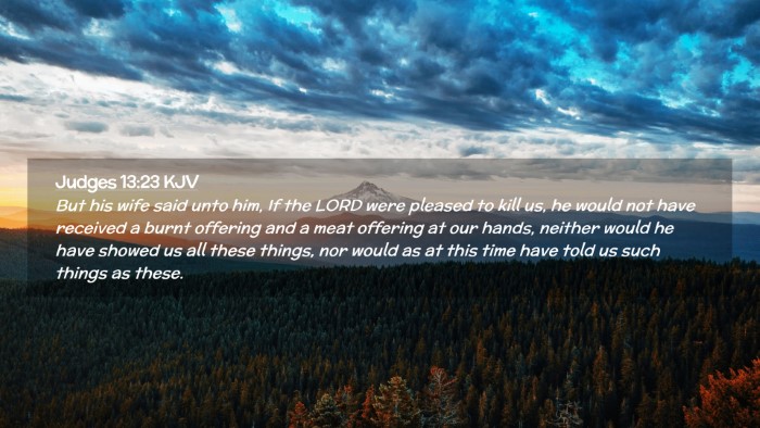Picture 02 - Judges 13:23 KJV Desktop Wallpaper - But his wife said unto him, If the LORD were - Desktop Bible Verse Wallpaper