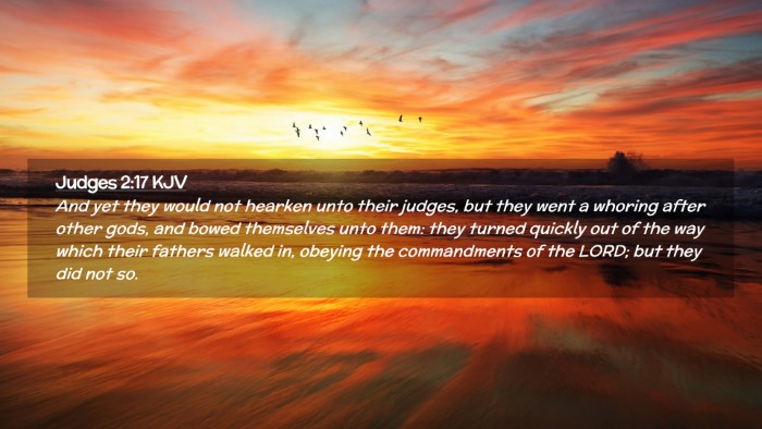 Picture 02 - Judges 2:17 KJV Desktop Wallpaper - And yet they would not hearken unto their judges, - Desktop Bible Verse Wallpaper