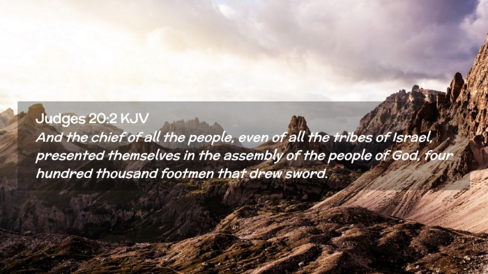 Picture 02 - Judges 20:2 KJV Desktop Wallpaper - And the chief of all the people, even of all the - Desktop Bible Verse Wallpaper