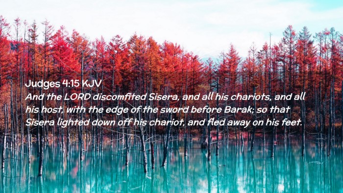 Picture 02 - Judges 4:15 KJV Desktop Wallpaper - And the LORD discomfited Sisera, and all his - Desktop Bible Verse Wallpaper