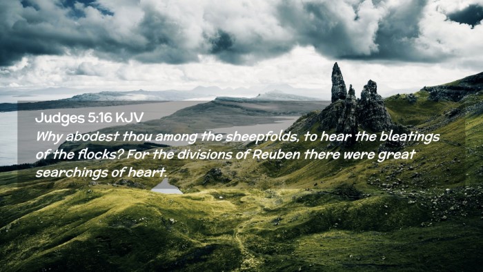 Picture 02 - Judges 5:16 KJV Desktop Wallpaper - Why abodest thou among the sheepfolds, to hear - Desktop Bible Verse Wallpaper