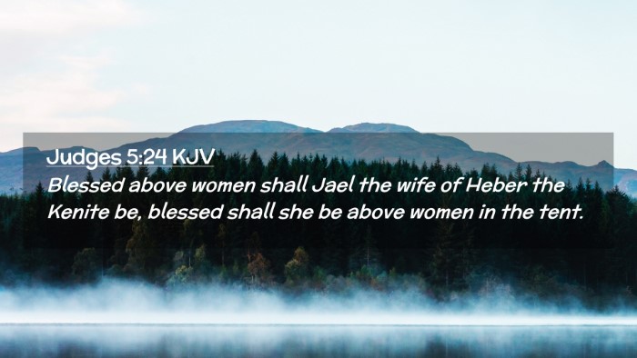 Picture 02 - Judges 5:24 KJV Desktop Wallpaper - Blessed above women shall Jael the wife of Heber - Desktop Bible Verse Wallpaper