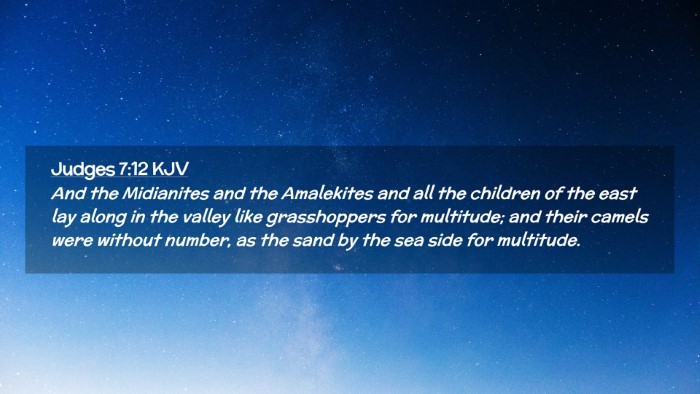 Picture 02 - Judges 7:12 KJV Desktop Wallpaper - And the Midianites and the Amalekites and all the - Desktop Bible Verse Wallpaper
