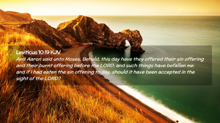 Picture 02 - Leviticus 10:19 KJV Desktop Wallpaper - And Aaron said unto Moses, Behold, this day have - Desktop Bible Verse Wallpaper