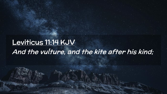 Picture 02 - Leviticus 11:14 KJV Desktop Wallpaper - And the vulture, and the kite after his - Desktop Bible Verse Wallpaper