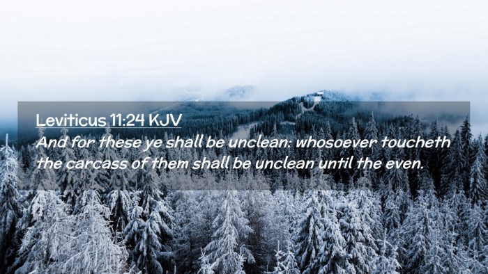 Picture 02 - Leviticus 11:24 KJV Desktop Wallpaper - And for these ye shall be unclean: whosoever - Desktop Bible Verse Wallpaper