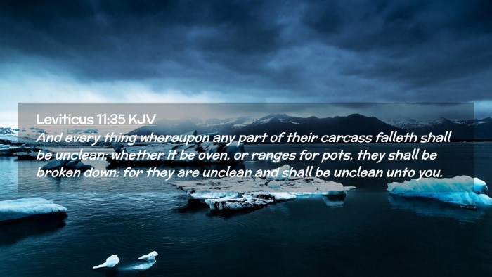 Picture 02 - Leviticus 11:35 KJV Desktop Wallpaper - And every thing whereupon any part of their - Desktop Bible Verse Wallpaper