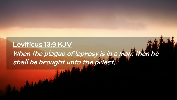 Picture 02 - Leviticus 13:9 KJV Desktop Wallpaper - When the plague of leprosy is in a man, then he - Desktop Bible Verse Wallpaper