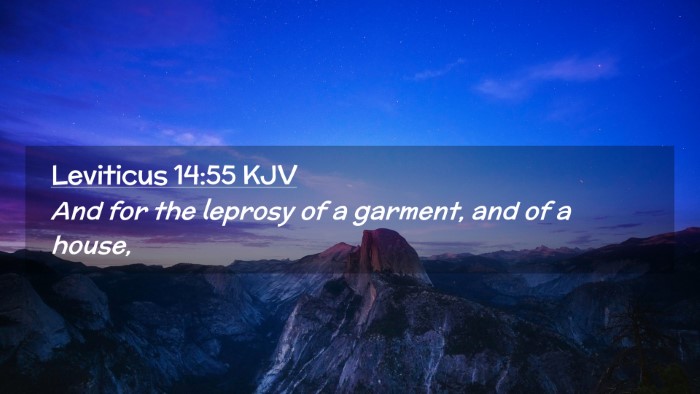 Picture 02 - Leviticus 14:55 KJV Desktop Wallpaper - And for the leprosy of a garment, and of a - Desktop Bible Verse Wallpaper