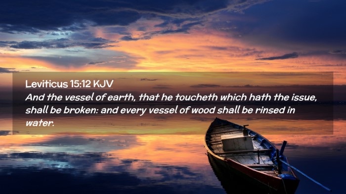 Picture 02 - Leviticus 15:12 KJV Desktop Wallpaper - And the vessel of earth, that he toucheth which - Desktop Bible Verse Wallpaper