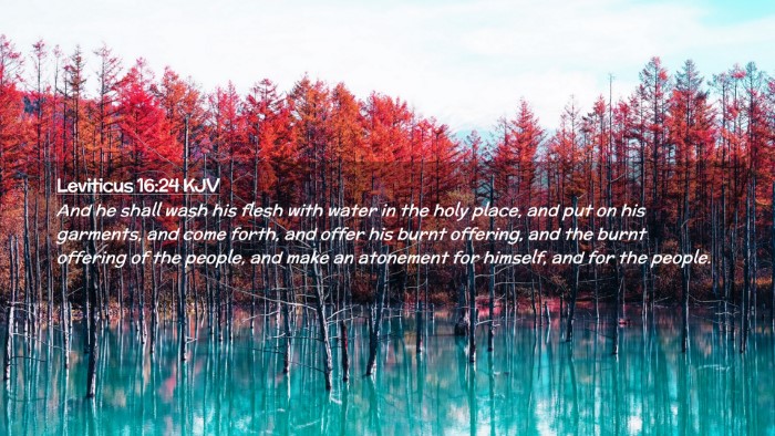 Picture 02 - Leviticus 16:24 KJV Desktop Wallpaper - And he shall wash his flesh with water in the - Desktop Bible Verse Wallpaper