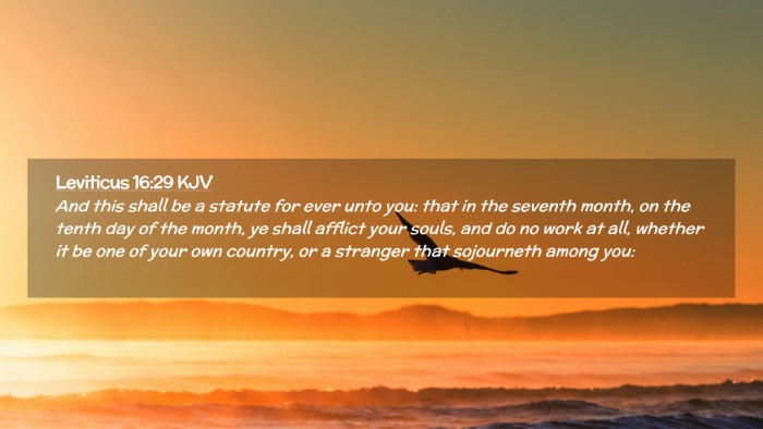 Picture 02 - Leviticus 16:29 KJV Desktop Wallpaper - And this shall be a statute for ever unto you: - Desktop Bible Verse Wallpaper