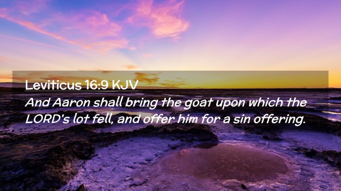 Picture 02 - Leviticus 16:9 KJV Desktop Wallpaper - And Aaron shall bring the goat upon which the - Desktop Bible Verse Wallpaper