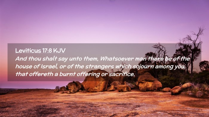 Picture 02 - Leviticus 17:8 KJV Desktop Wallpaper - And thou shalt say unto them, Whatsoever man - Desktop Bible Verse Wallpaper