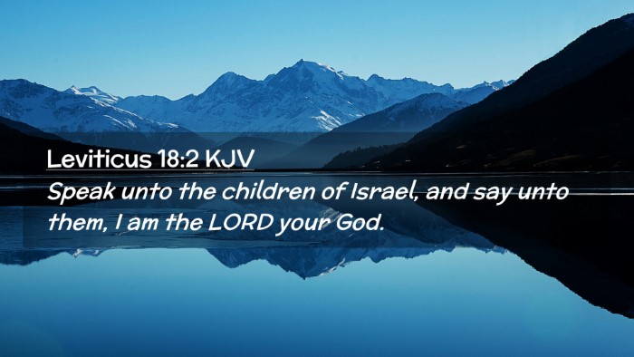 Picture 02 - Leviticus 18:2 KJV Desktop Wallpaper - Speak unto the children of Israel, and say unto - Desktop Bible Verse Wallpaper