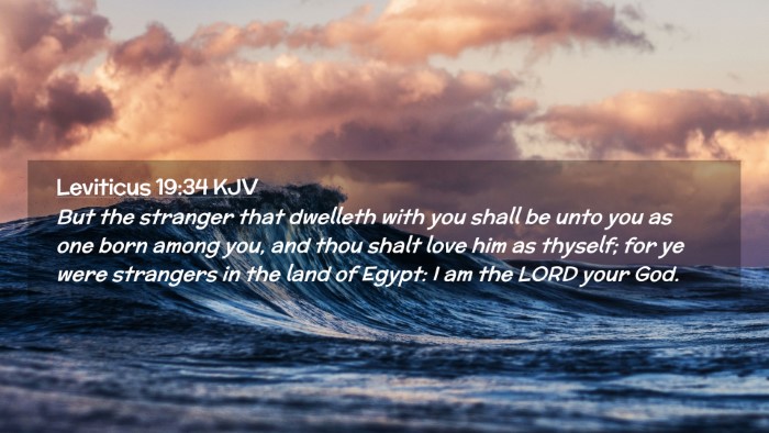 Picture 02 - Leviticus 19:34 KJV Desktop Wallpaper - But the stranger that dwelleth with you shall be - Desktop Bible Verse Wallpaper