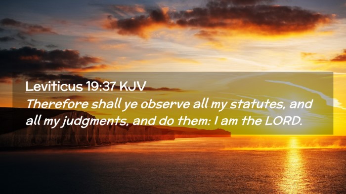 Picture 02 - Leviticus 19:37 KJV Desktop Wallpaper - Therefore shall ye observe all my statutes, and - Desktop Bible Verse Wallpaper