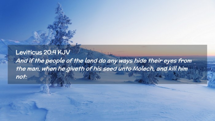 Picture 02 - Leviticus 20:4 KJV Desktop Wallpaper - And if the people of the land do any ways hide - Desktop Bible Verse Wallpaper